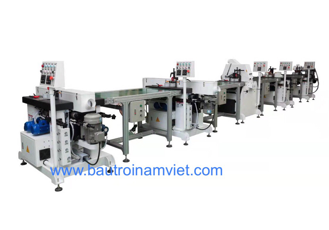 Dây chuyền chà nhám cạnh cong hoạt động tự động