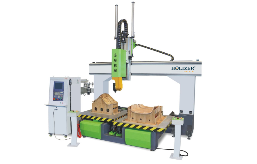 MÁY CNC CẮT VÁN POLYWOOD TỰA GHẾ BÀN ĐÔI KÉP MODEL TS-WZ2-8D