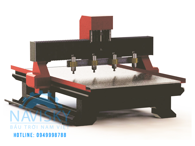MÁY CNC ĐIÊU KHẮC GỖ 4 ĐẦU