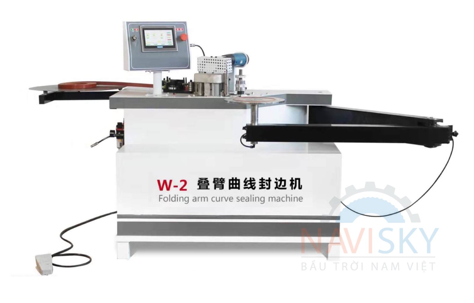 Máy dán cạnh cong mini W-2
