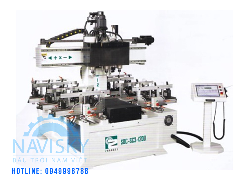 Máy làm mộng âm dương cnc nhiều đầu