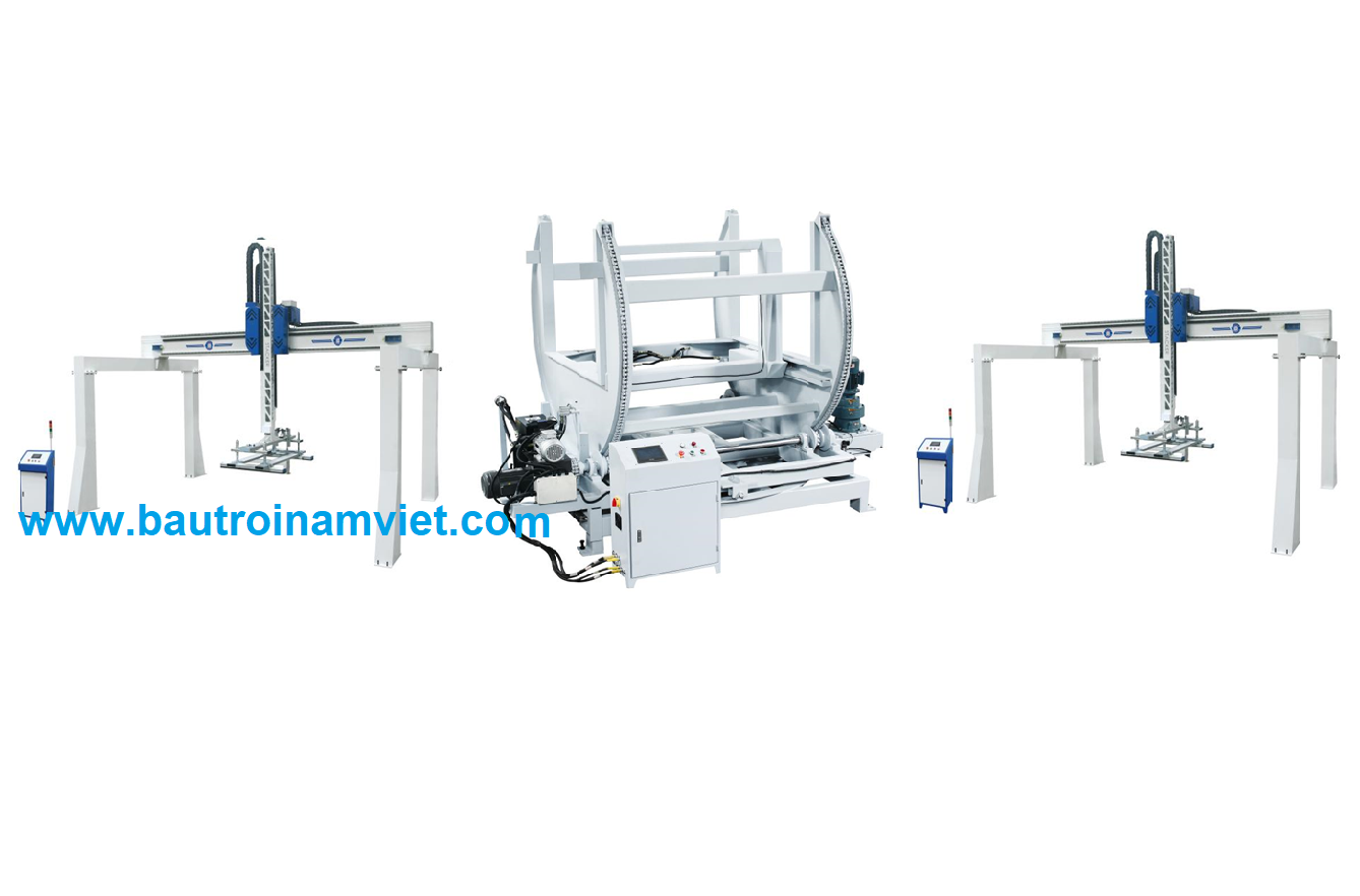 Dây chuyền Cấp phôi - Lật phôi - Thu phôi tự động