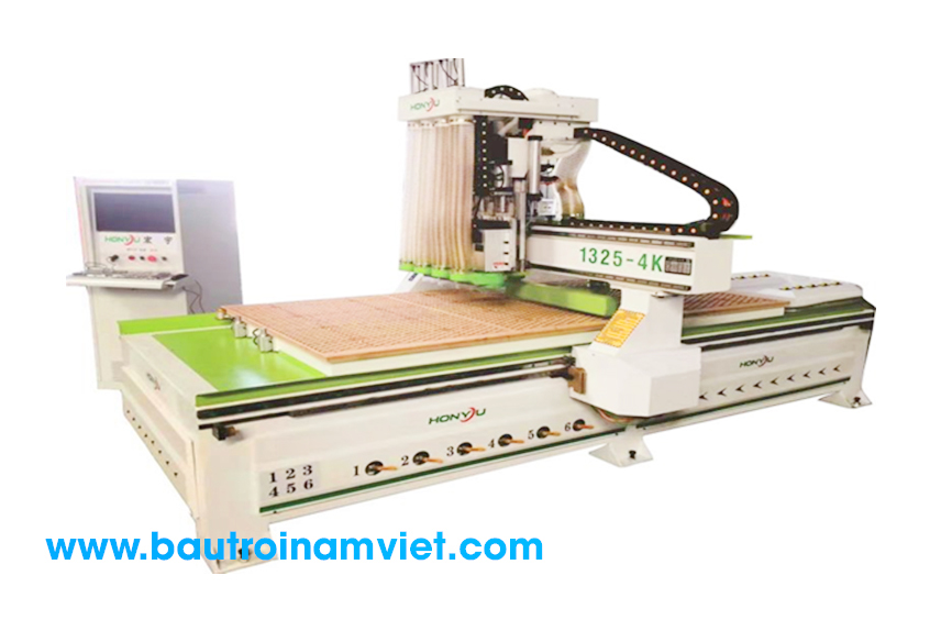 MÁY CẮT NESTING ROUTER CNC 4 ĐẦU GIÁ RẺ