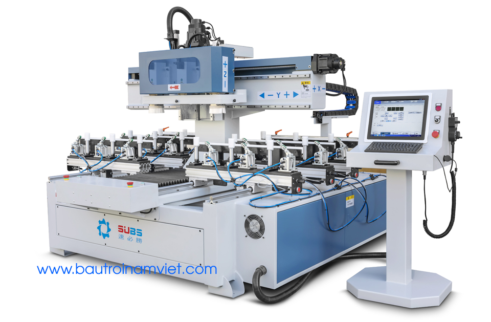 MÁY PHAY MỘNG ÂM CNC 4 ĐẦU 2M